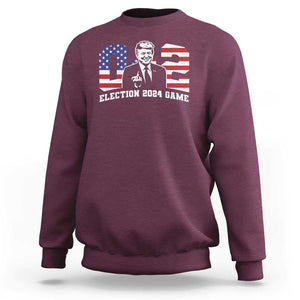 Trump Failed Assassination Attempt Sweatshirt Trump Wins 0-2 Fxxk Middle Finger TS09 Maroon Print Your Wear