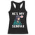 Valentine's Day Couple Matching Racerback Tank Top He's My Senpai Funny Anime Girlfriend TS09 Black Print Your Wear