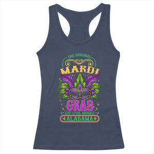 The Original Mardi Gras Mobile Alabama 1703 Racerback Tank Top TS09 Navy Print Your Wear