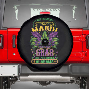 The Original Mardi Gras Mobile Alabama 1703 Spare Tire Cover TS09 Black Print Your Wear