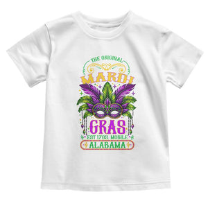 The Original Mardi Gras Mobile Alabama 1703 Toddler T Shirt TS09 White Print Your Wear