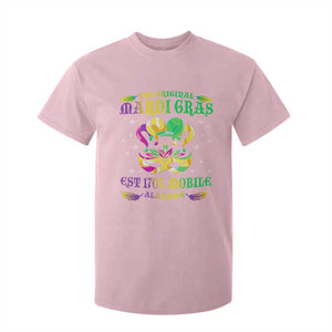 The Original Mardi Gras T Shirt For Kid Mobile Alabama 1703 TS09 Light Pink Print Your Wear