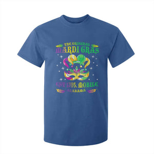 The Original Mardi Gras T Shirt For Kid Mobile Alabama 1703 TS09 Royal Blue Print Your Wear