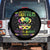 The Original Mardi Gras Spare Tire Cover Mobile Alabama 1703 TS09 No hole Black Print Your Wear