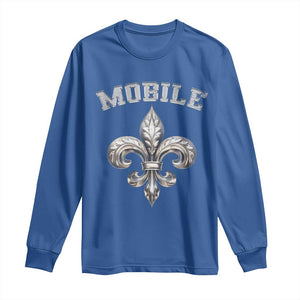 Mardi Gras Mobile Alabama Long Sleeve Shirt TS09 Royal Blue Print Your Wear