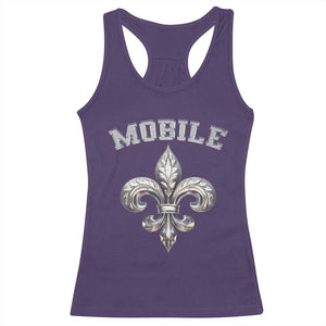 Mardi Gras Mobile Alabama Racerback Tank Top TS09 Purple Print Your Wear