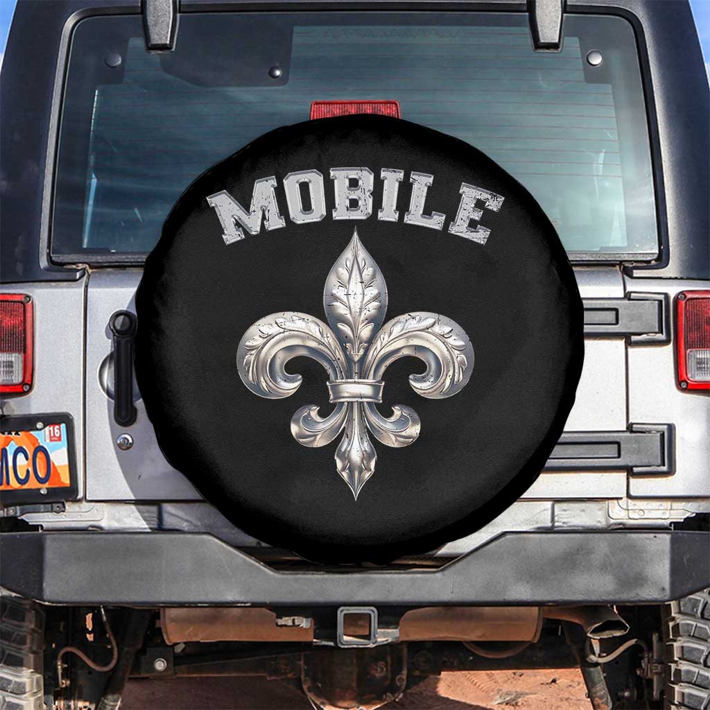Mardi Gras Mobile Alabama Spare Tire Cover TS09 No hole Black Print Your Wear