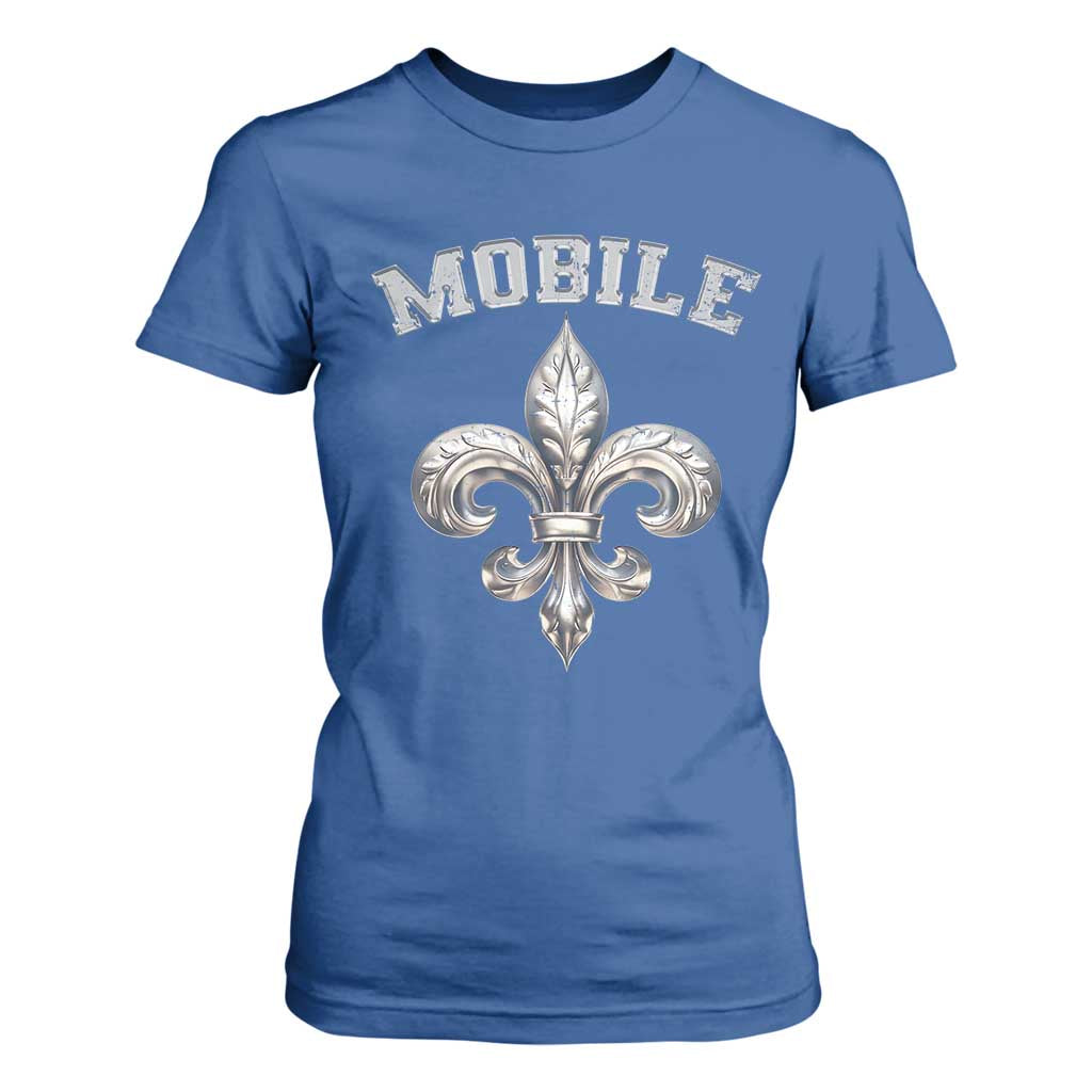 Mardi Gras Mobile Alabama T Shirt For Women TS09 Royal Blue Print Your Wear