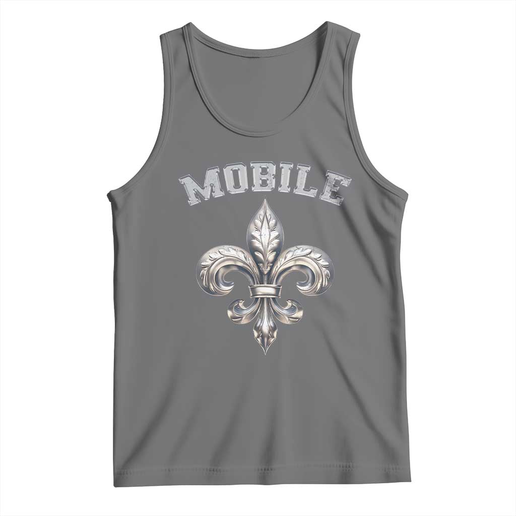 Mardi Gras Mobile Alabama Tank Top TS09 Black Heather Print Your Wear