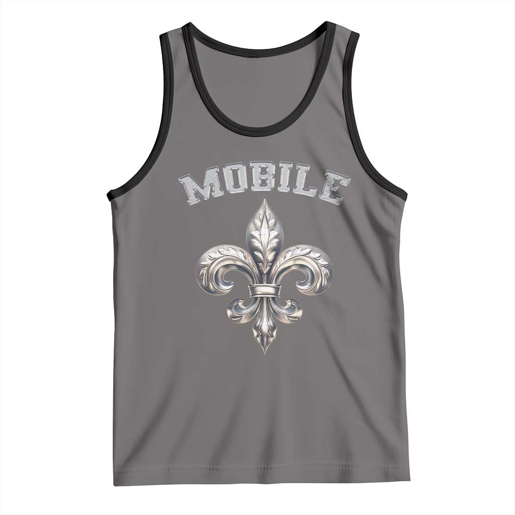 Mardi Gras Mobile Alabama Tank Top TS09 Deep Heather Black Print Your Wear