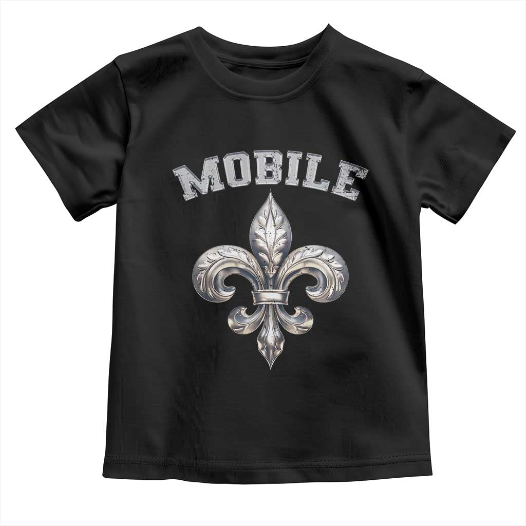 Mardi Gras Mobile Alabama Toddler T Shirt TS09 Black Print Your Wear