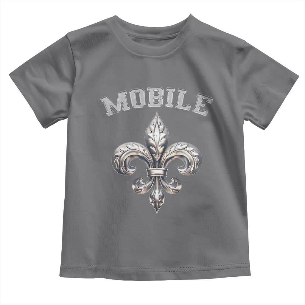 Mardi Gras Mobile Alabama Toddler T Shirt TS09 Charcoal Print Your Wear