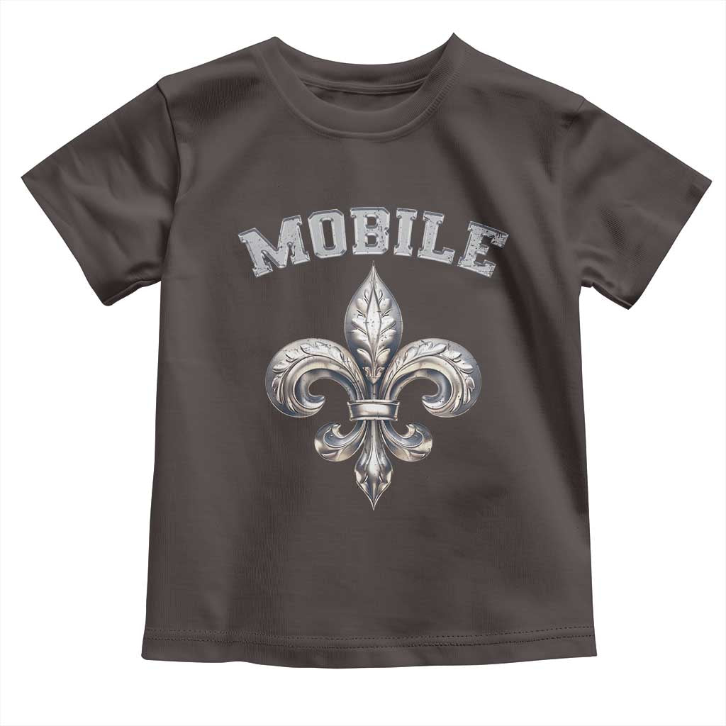 Mardi Gras Mobile Alabama Toddler T Shirt TS09 Dark Chocolate Print Your Wear