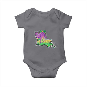 Louisiana Mardi Gras Coquette Baby Onesie TS09 Charcoal Print Your Wear
