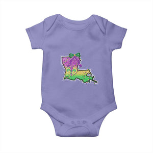 Louisiana Mardi Gras Coquette Baby Onesie TS09 Violet Print Your Wear