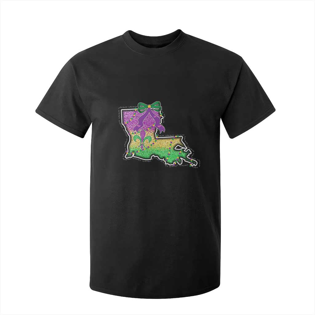 Louisiana Mardi Gras Coquette T Shirt For Kid TS09 Black Print Your Wear