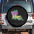 Louisiana Mardi Gras Coquette Spare Tire Cover TS09 No hole Black Print Your Wear
