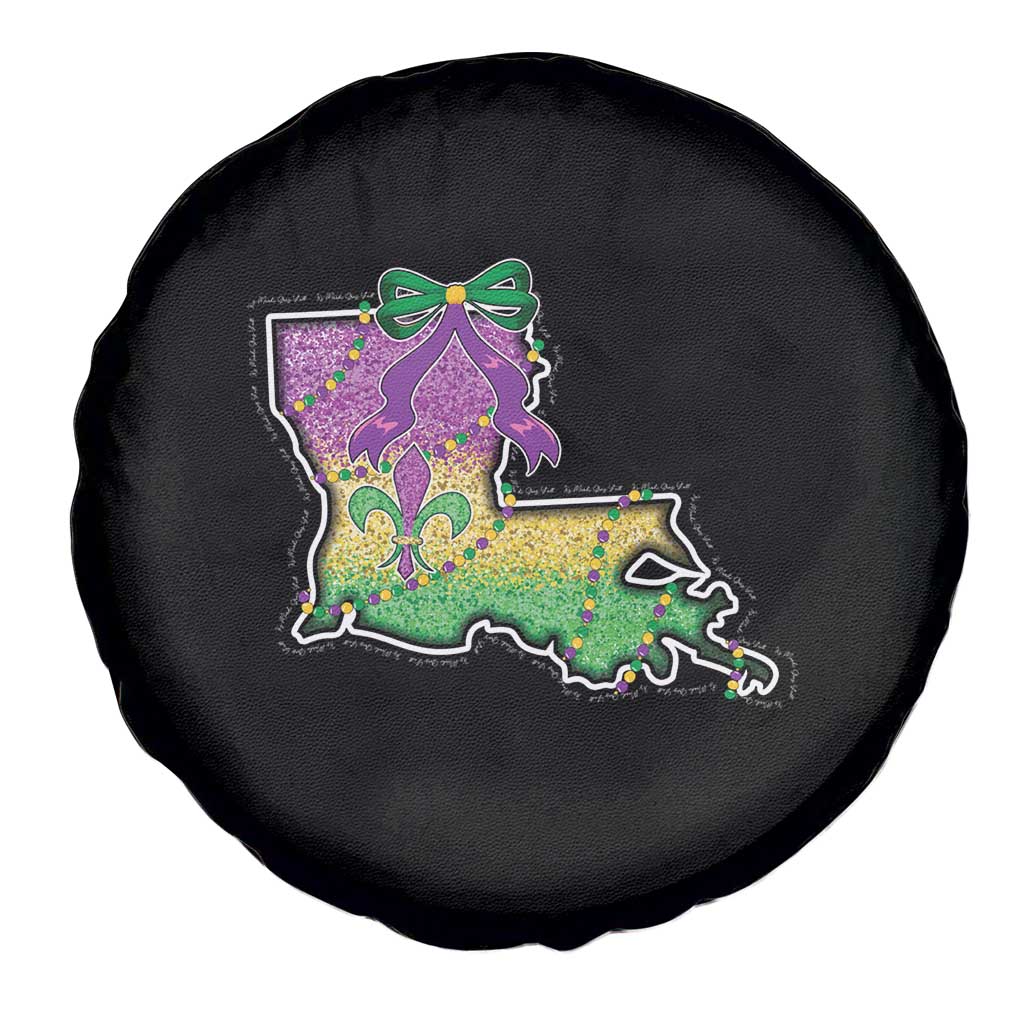 Louisiana Mardi Gras Coquette Spare Tire Cover TS09 Print Your Wear