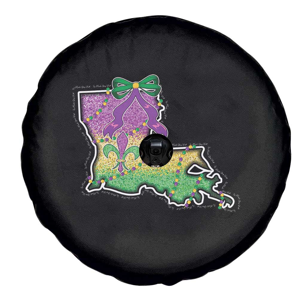 Louisiana Mardi Gras Coquette Spare Tire Cover TS09 Print Your Wear