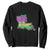 Louisiana Mardi Gras Coquette Sweatshirt TS09 Black Print Your Wear