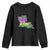 Louisiana Mardi Gras Coquette Youth Sweatshirt TS09 Black Print Your Wear