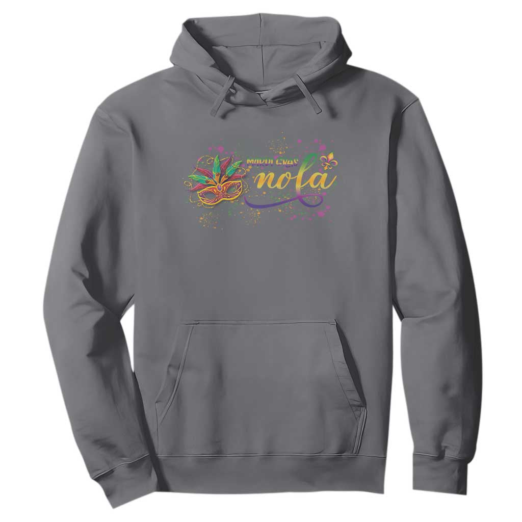 Mardi Gras Hoodie NOLA New Orleans Louisiana TS09 Charcoal Print Your Wear