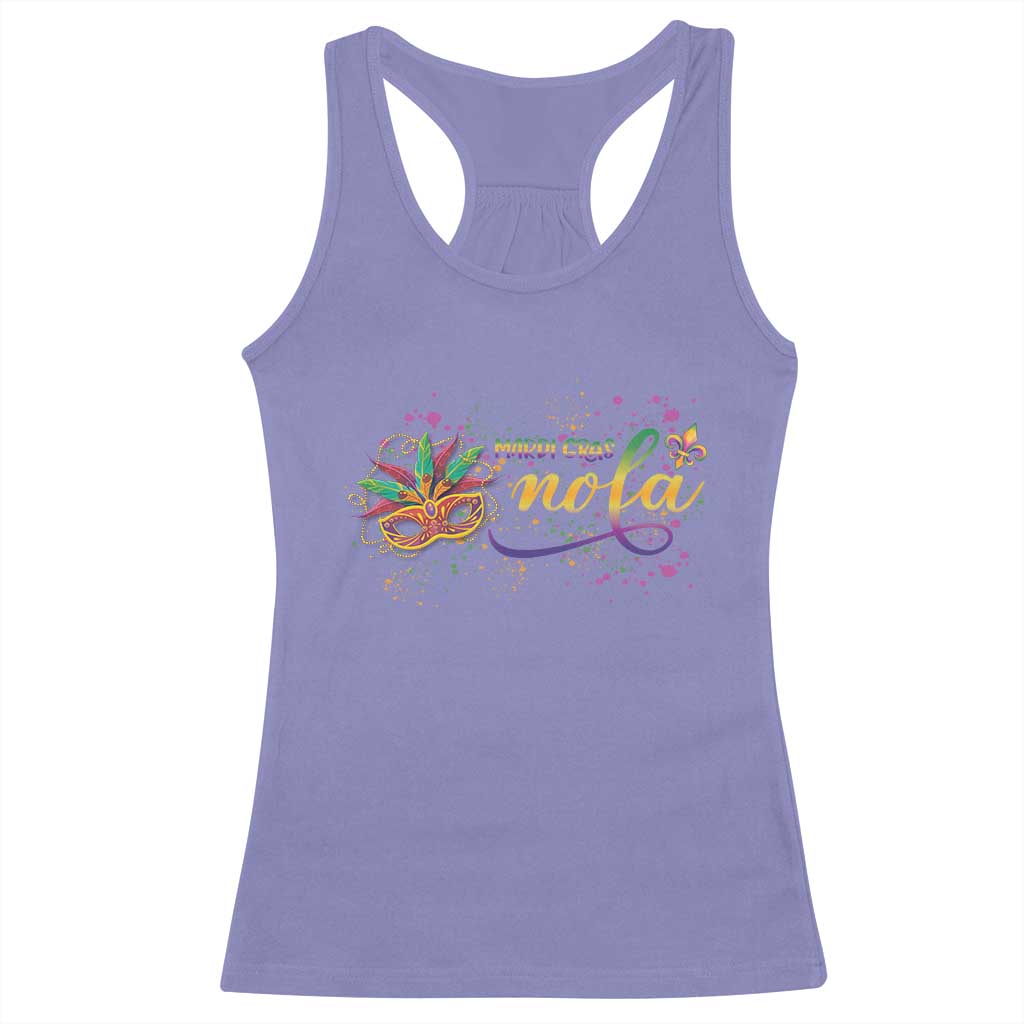 Mardi Gras Racerback Tank Top NOLA New Orleans Louisiana TS09 Violet Print Your Wear