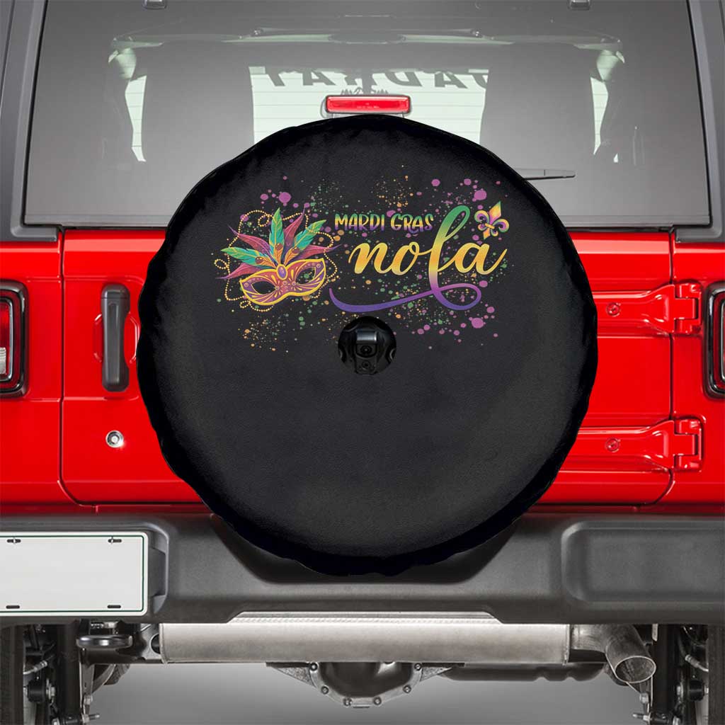 Mardi Gras Spare Tire Cover NOLA New Orleans Louisiana TS09 Black Print Your Wear