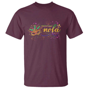 Mardi Gras T Shirt NOLA New Orleans Louisiana TS09 Maroon Print Your Wear