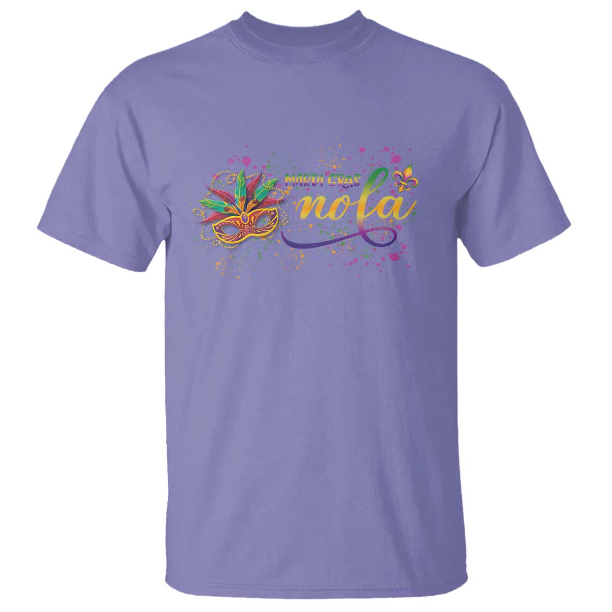 Mardi Gras T Shirt NOLA New Orleans Louisiana TS09 Violet Print Your Wear