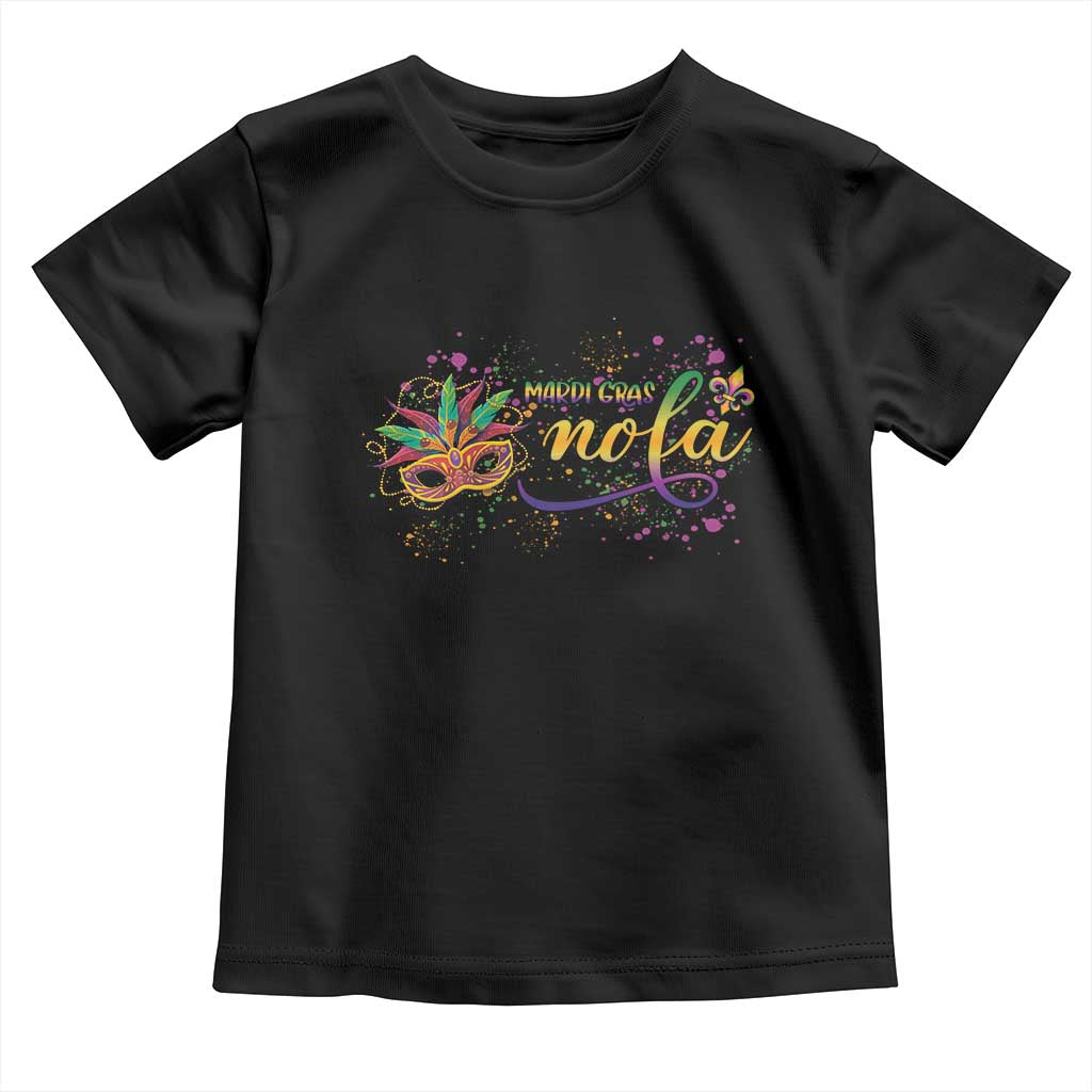 Mardi Gras Toddler T Shirt NOLA New Orleans Louisiana TS09 Black Print Your Wear
