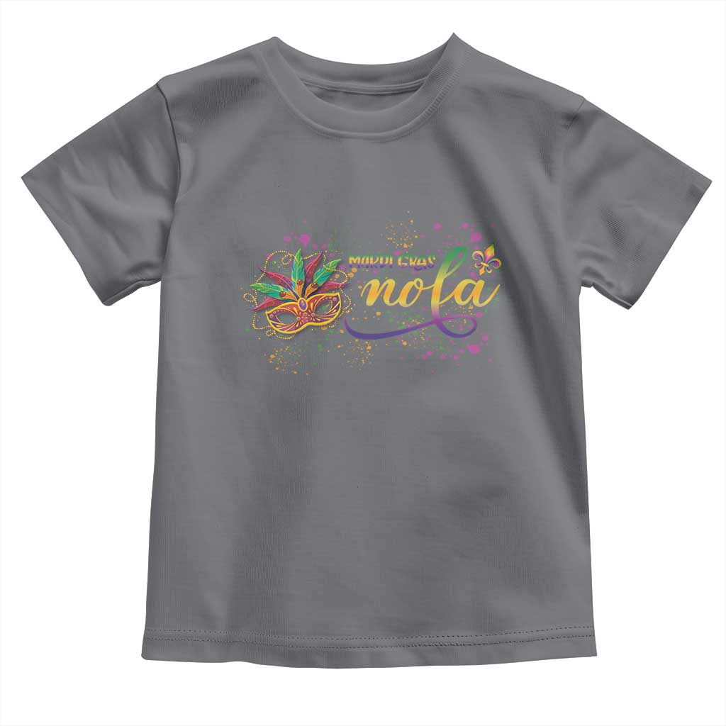 Mardi Gras Toddler T Shirt NOLA New Orleans Louisiana TS09 Charcoal Print Your Wear