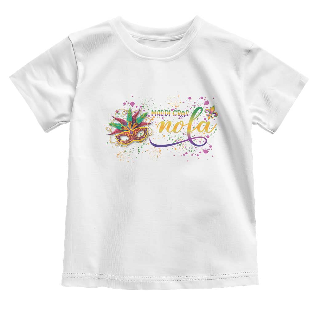 Mardi Gras Toddler T Shirt NOLA New Orleans Louisiana TS09 White Print Your Wear