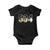 504 NOLA New Orleans Louisiana Baby Onesie TS09 Black Print Your Wear