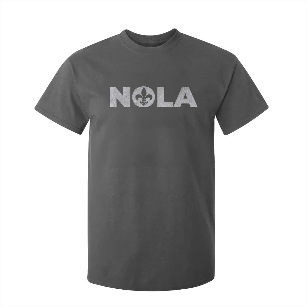 NOLA New Orleans Louisiana T Shirt For Kid TS09 Dark Heather Print Your Wear