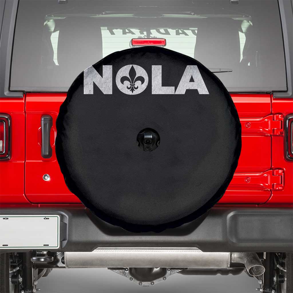 NOLA New Orleans Louisiana Spare Tire Cover TS09 Black Print Your Wear