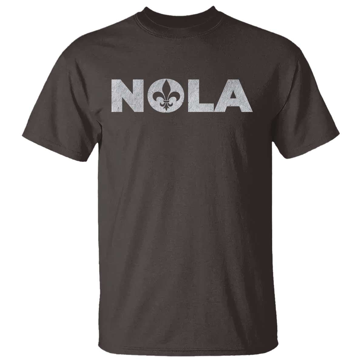 NOLA New Orleans Louisiana T Shirt TS09 Dark Chocolate Print Your Wear