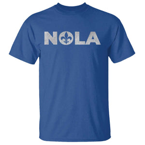 NOLA New Orleans Louisiana T Shirt TS09 Royal Blue Print Your Wear