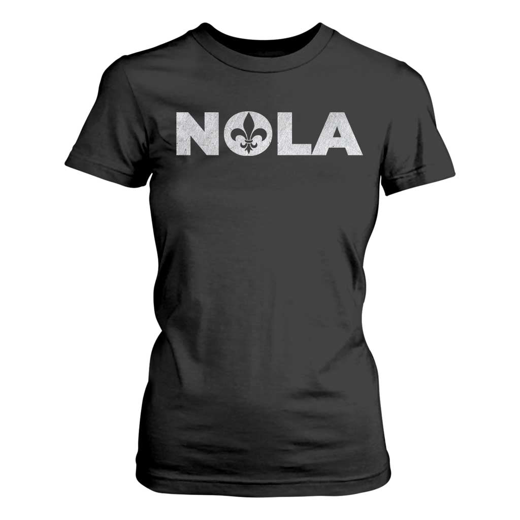 NOLA New Orleans Louisiana T Shirt For Women TS09 Black Print Your Wear