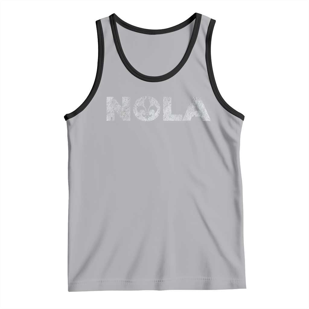 NOLA New Orleans Louisiana Tank Top TS09 Athletic Heather Black Print Your Wear