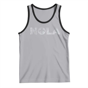 NOLA New Orleans Louisiana Tank Top TS09 Athletic Heather Black Print Your Wear