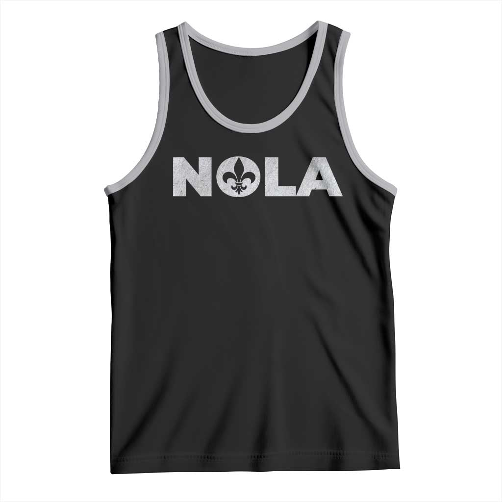 NOLA New Orleans Louisiana Tank Top TS09 Black Athletic Heather Print Your Wear