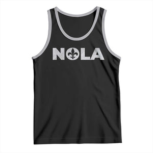 NOLA New Orleans Louisiana Tank Top TS09 Black Athletic Heather Print Your Wear