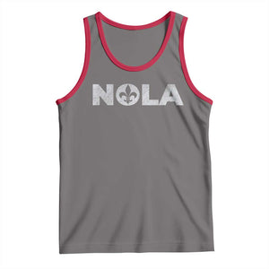 NOLA New Orleans Louisiana Tank Top TS09 Deep Heather Red Print Your Wear