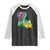 Home Louisiana Raglan Shirt Mardi Gras Fleur De Lis LA Map TS09 Black White Print Your Wear