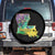 Home Louisiana Spare Tire Cover Mardi Gras Fleur De Lis LA Map TS09 No hole Black Print Your Wear