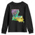 Home Louisiana Youth Sweatshirt Mardi Gras Fleur De Lis LA Map TS09 Black Print Your Wear