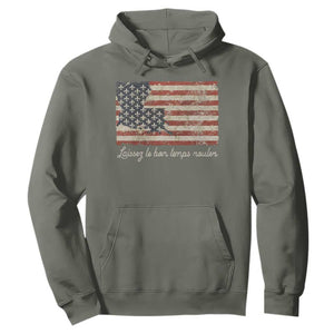 Louisiana Hoodie Laissez Les Bon Temps Rouler American Flag TS09 Military Green Print Your Wear