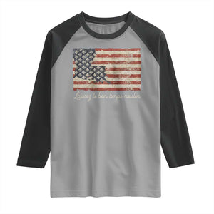Louisiana Raglan Shirt Laissez Les Bon Temps Rouler American Flag TS09 Sport Gray Black Print Your Wear