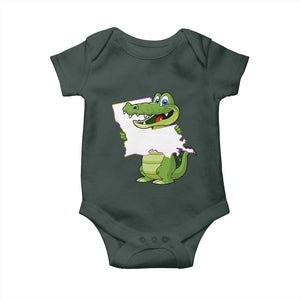 Cute Louisiana Aligator Baby Onesie TS09 Print Your Wear